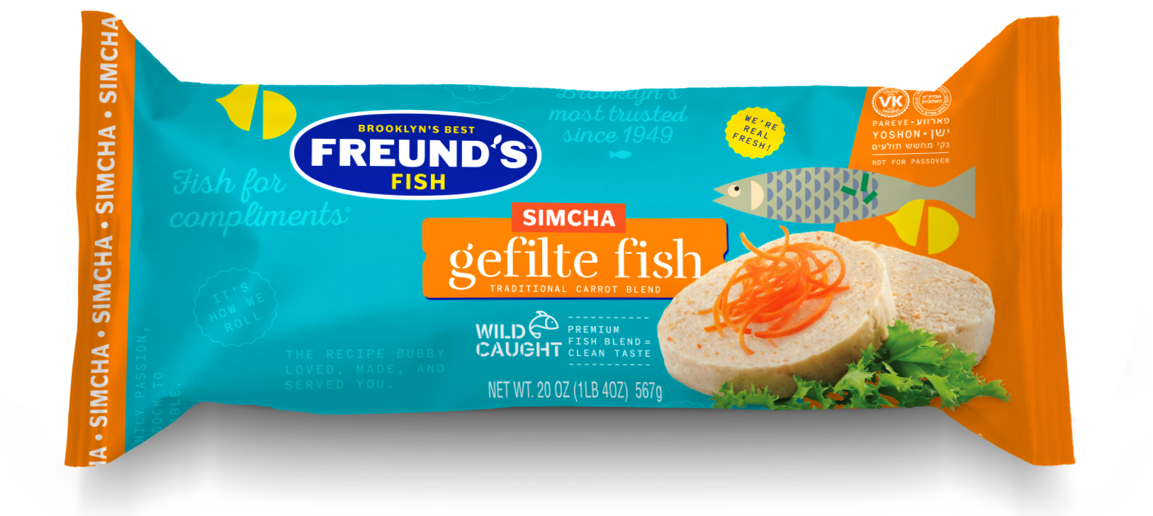 Carrot Gefilte Roll / Simcha Roll